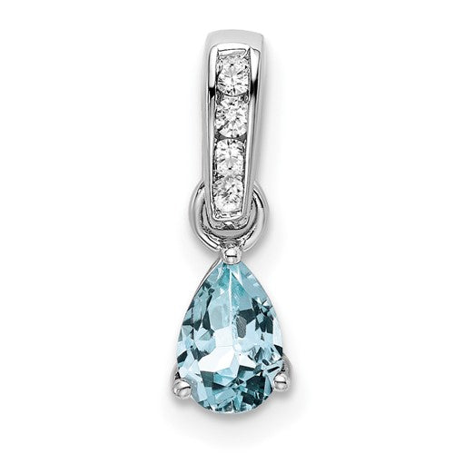 14k-white-gold-pear-aquamarine-and-diamond-pendant-SolomonJeweler-Wichita-KS-CustomJewelry