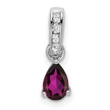 14k-white-gold-pear-rhodolite-garnet-and-diamond-pendant-SolomonJeweler-Wichita-KS-CustomJewelry