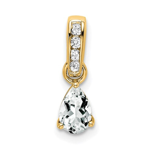14k-pear-white-topaz-and-diamond-pendant-SolomonJeweler-Wichita-KS-CustomJewelry