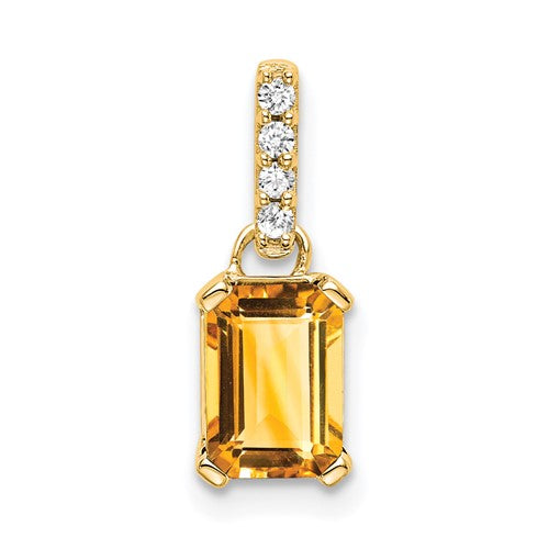 14k-citrine-and-diamond-pendant-SolomonJeweler-Wichita-KS-CustomJewelry
