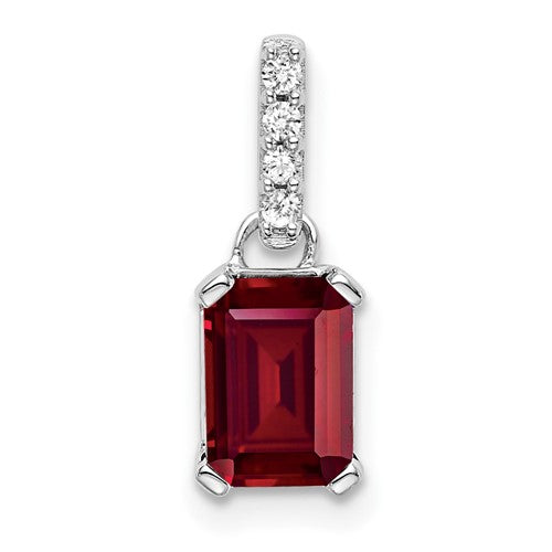 14k-white-gold-created-ruby-and-diamond-pendant-SolomonJeweler-Wichita-KS-CustomJewelry