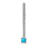 14k-white-gold-turquoise-and-white-topaz-pendant-SolomonJeweler-Wichita-KS-CustomJewelry