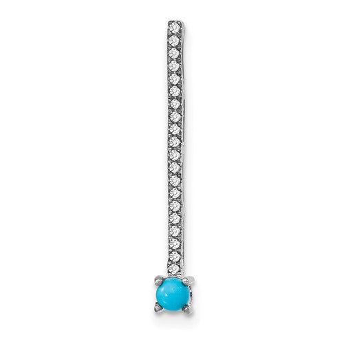 14k-white-gold-turquoise-and-white-topaz-pendant-SolomonJeweler-Wichita-KS-CustomJewelry