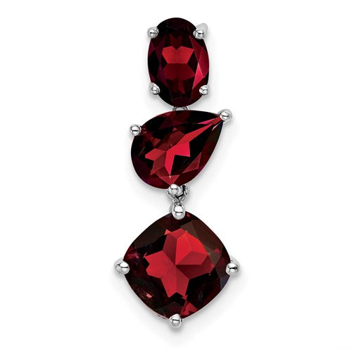 14k-white-gold-garnet-chain-slide-SolomonJeweler-Wichita-KS-CustomJewelry