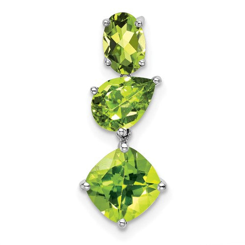 14k-white-gold-peridot-chain-slide-SolomonJeweler-Wichita-KS-CustomJewelry