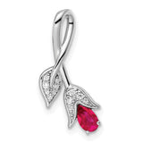14k-white-gold-ruby-and-diamond-floral-chain-slide-SolomonJeweler-Wichita-KS-CustomJewelry