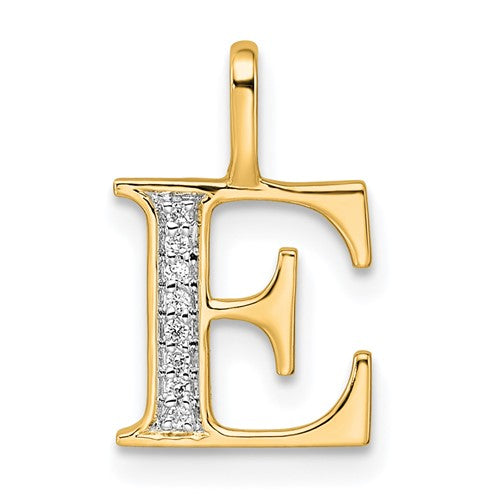 14k-diamond-letter-e-initial-pendant-SolomonJeweler-Wichita-KS-CustomJewelry