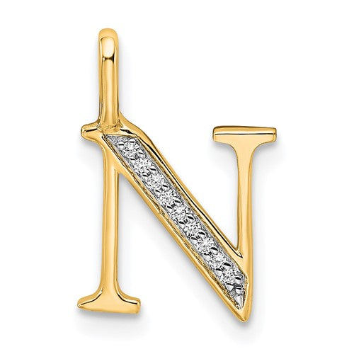 14k-diamond-letter-n-initial-pendant-SolomonJeweler-Wichita-KS-CustomJewelry