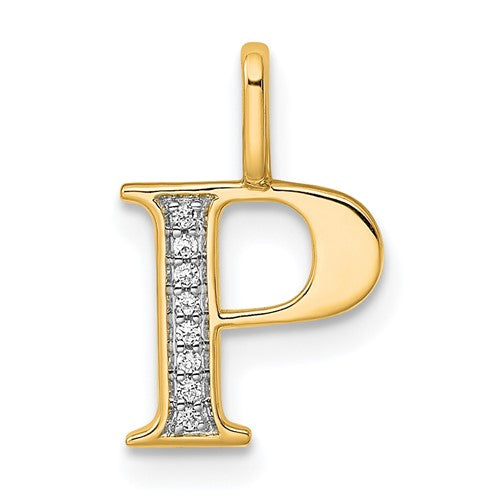 14k-diamond-letter-p-initial-pendant-SolomonJeweler-Wichita-KS-CustomJewelry