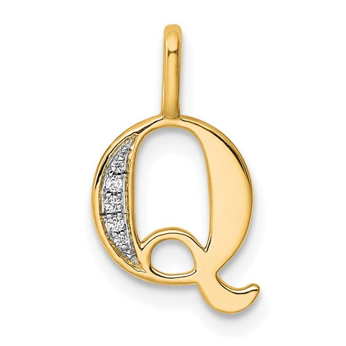 14k-diamond-letter-q-initial-pendant-SolomonJeweler-Wichita-KS-CustomJewelry