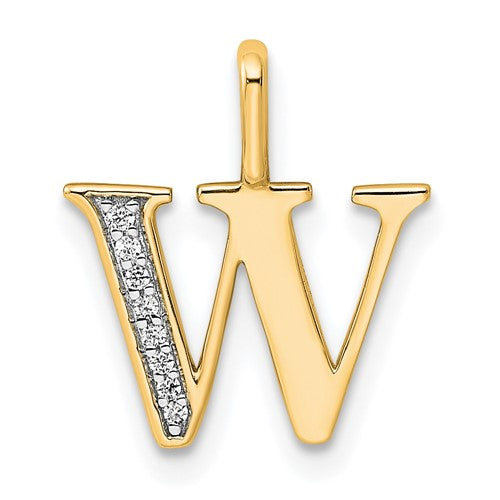 14k-diamond-letter-w-initial-pendant-SolomonJeweler-Wichita-KS-CustomJewelry
