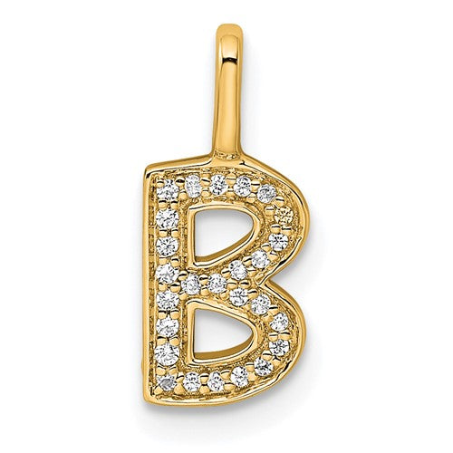 14k-gold-diamond-letter-b-initial-pendant-SolomonJeweler-Wichita-KS-CustomJewelry