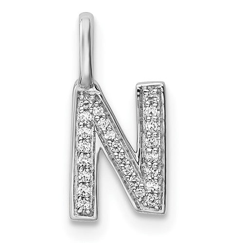 14k-white-gold-diamond-letter-n-initial-pendant-SolomonJeweler-Wichita-KS-CustomJewelry