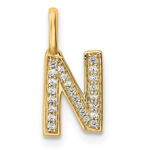 14k-gold-diamond-letter-n-initial-pendant-SolomonJeweler-Wichita-KS-CustomJewelry