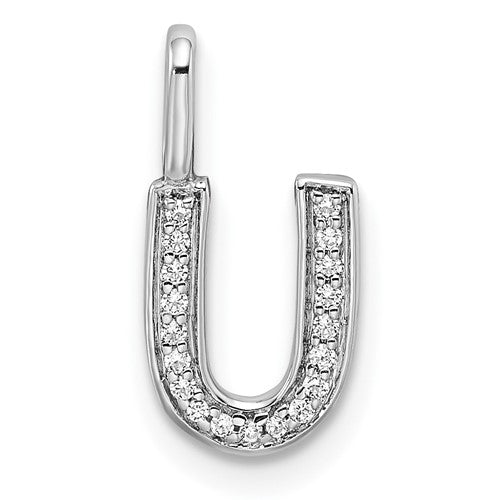 14k-white-gold-diamond-letter-u-initial-pendant-SolomonJeweler-Wichita-KS-CustomJewelry