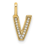 14k-gold-diamond-letter-v-initial-pendant-SolomonJeweler-Wichita-KS-CustomJewelry