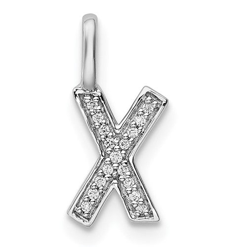 14k-white-gold-diamond-letter-x-initial-pendant-SolomonJeweler-Wichita-KS-CustomJewelry