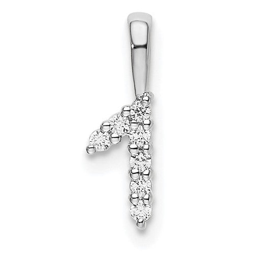 14k-white-gold-diamond-number-1-pendant-SolomonJeweler-Wichita-KS-CustomJewelry