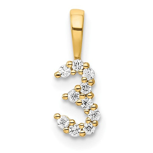 14k-diamond-number-3-pendant-SolomonJeweler-Wichita-KS-CustomJewelry