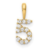 14k-diamond-number-5-pendant-SolomonJeweler-Wichita-KS-CustomJewelry
