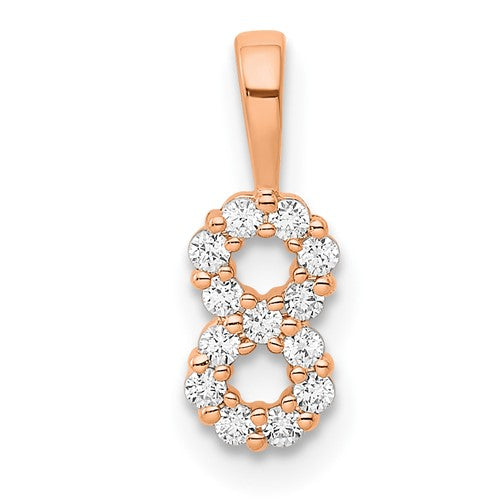 14k-rose-gold-diamond-number-8-pendant-SolomonJeweler-Wichita-KS-CustomJewelry