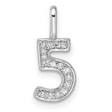 14k-white-gold-diamond-number-5-pendant-SolomonJeweler-Wichita-KS-CustomJewelry