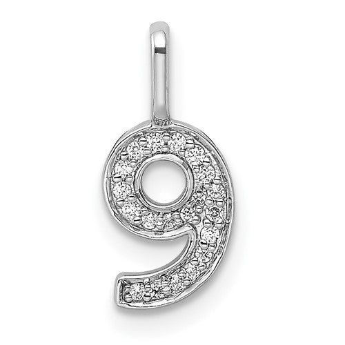 14k-white-gold-diamond-number-9-pendant-SolomonJeweler-Wichita-KS-CustomJewelry