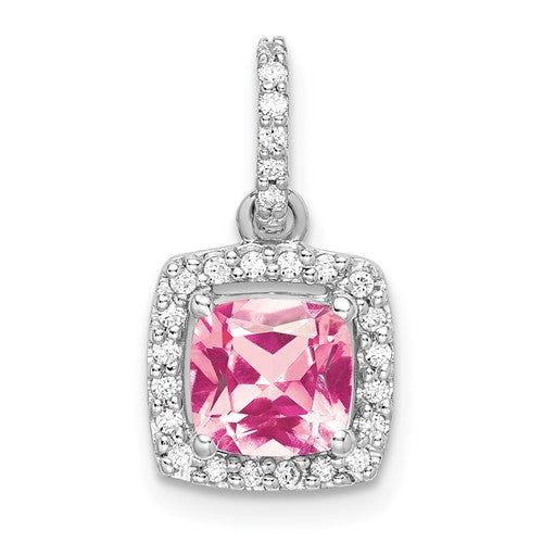 14k-white-gold-pink-tourmaline-diamond-pendant-SolomonJeweler-Wichita-KS-CustomJewelry