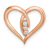 14k-rose-gold-diamond-polished-heart-chain-slide-SolomonJeweler-Wichita-KS-CustomJewelry