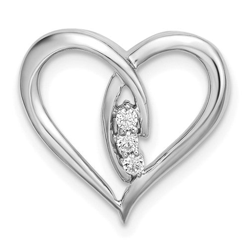 14k-white-gold-diamond-polished-heart-chain-slide-SolomonJeweler-Wichita-KS-CustomJewelry