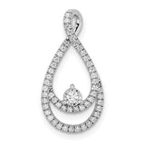 14k-white-gold-diamond-teardrop-chain-slide-SolomonJeweler-Wichita-KS-CustomJewelry