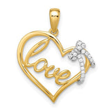14k-two-tone-polished-heart-with-bow-diamond-pendant-SolomonJeweler-Wichita-KS-CustomJewelry