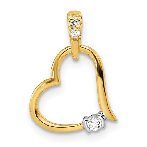 14k-two-tone-polished-heart-diamond-pendant-SolomonJeweler-Wichita-KS-CustomJewelry