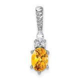 14k-white-gold-polished-diamond-and-citrine-twisted-chain-slide-SolomonJeweler-Wichita-KS-CustomJewelry