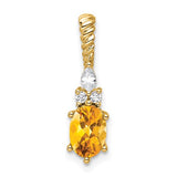 14k-polished-diamond-and-citrine-twisted-chain-slide-SolomonJeweler-Wichita-KS-CustomJewelry