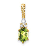 14k-polished-diamond-and-peridot-twisted-chain-slide-SolomonJeweler-Wichita-KS-CustomJewelry