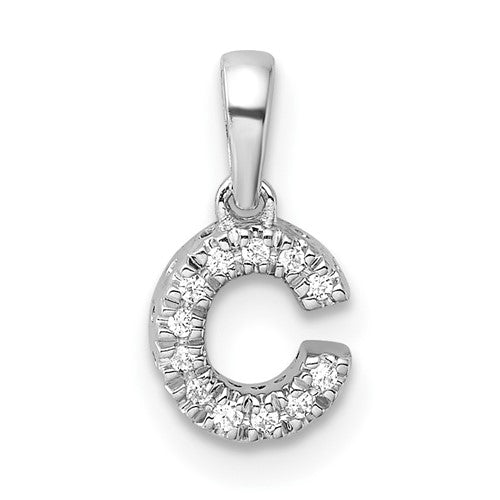 14k-white-gold-diamond-letter-c-initial-with-bail-pendant-SolomonJeweler-Wichita-KS-CustomJewelry