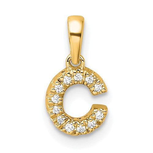 14k-diamond-letter-c-initial-with-bail-pendant-SolomonJeweler-Wichita-KS-CustomJewelry