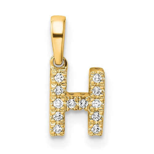 14k-diamond-letter-h-initial-with-bail-pendant-SolomonJeweler-Wichita-KS-CustomJewelry