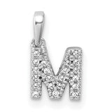 14k-white-gold-diamond-letter-m-initial-with-bail-pendant-SolomonJeweler-Wichita-KS-CustomJewelry