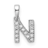 14k-white-gold-diamond-letter-n-initial-with-bail-pendant-SolomonJeweler-Wichita-KS-CustomJewelry