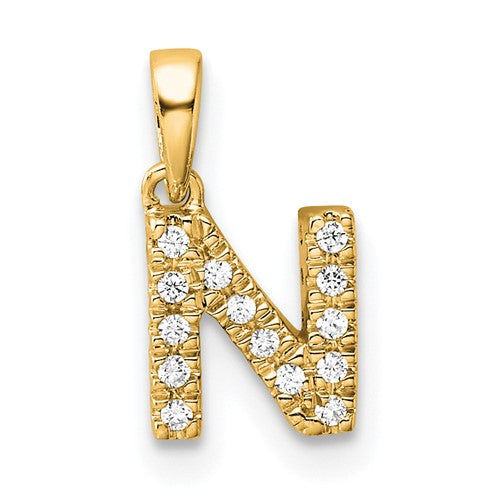 14k-diamond-letter-n-initial-with-bail-pendant-SolomonJeweler-Wichita-KS-CustomJewelry