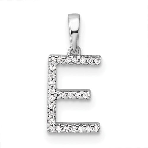 14k-white-gold-diamond-letter-e-initial-pendant-SolomonJeweler-Wichita-KS-CustomJewelry