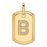 14k-diamond-initial-b-dog-tag-charm-SolomonJeweler-Wichita-KS-CustomJewelry