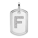 14k-white-gold-diamond-initial-f-dog-tag-charm-SolomonJeweler-Wichita-KS-CustomJewelry