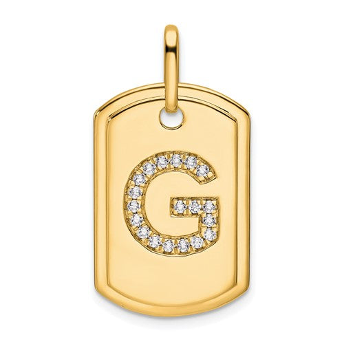 14k-diamond-initial-g-dog-tag-charm-SolomonJeweler-Wichita-KS-CustomJewelry