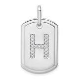 14k-white-gold-diamond-initial-h-dog-tag-charm-SolomonJeweler-Wichita-KS-CustomJewelry