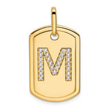 14k-diamond-initial-m-dog-tag-charm-SolomonJeweler-Wichita-KS-CustomJewelry