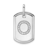14k-white-gold-diamond-initial-o-dog-tag-charm-SolomonJeweler-Wichita-KS-CustomJewelry