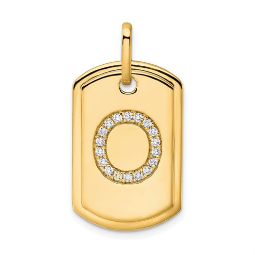 14k-diamond-initial-o-dog-tag-charm-SolomonJeweler-Wichita-KS-CustomJewelry